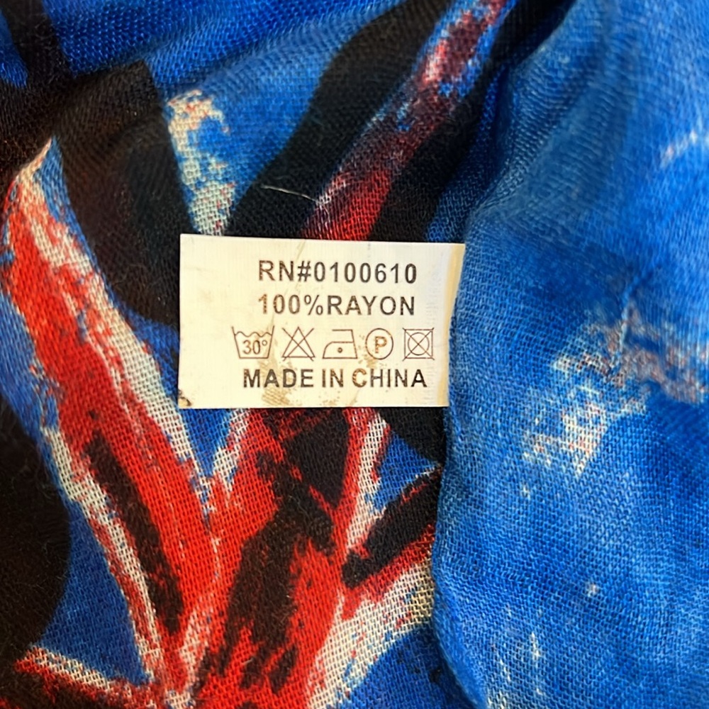 NWT Hard Rock Cafe Union Jack Scarf - Picture 5 of 5